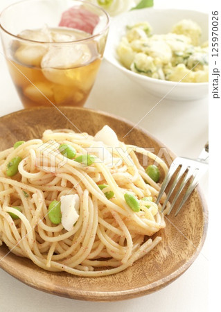 枝豆とイカと明太子のスパゲティー 125970026