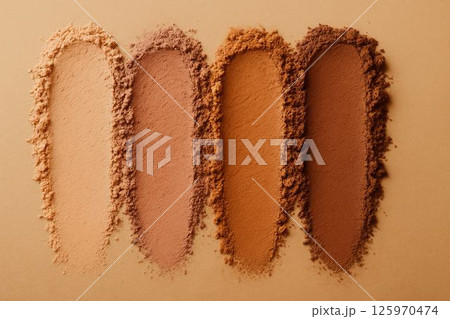 range of refined shades that speak to sophisticated beauty, Emphasizing the natural and organic essence of powders and their connection to the earth’s palette range of refined shades that speak to sophisticated beauty, Emphasizing the natural and organic essence of powders and their connection to the earth’s palette 125970474