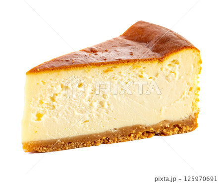 Slice of New York Cheesecake 125970691