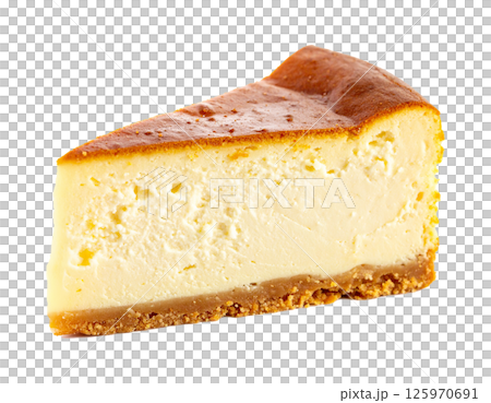 Slice of New York Cheesecake 125970691