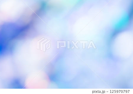 ブルー系キラキラ背景素材　(写真素材) 125970797