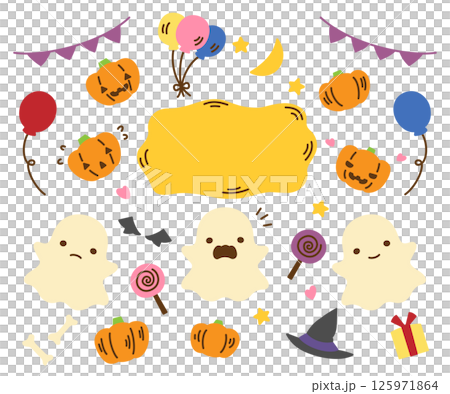 Cute halloween set Cute halloween set 125971864