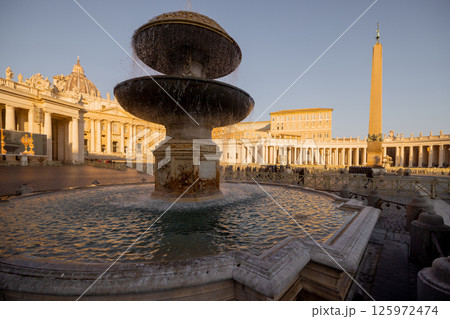 St Peters Square Fountain at Sunset St Peters Square Fountain at Sunset 125972474