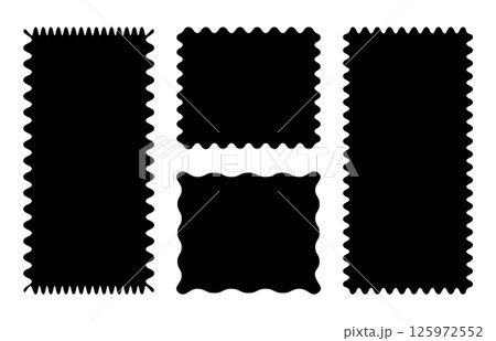 Rectangular patterns with squiggly borders....のイラスト素材 [125972552] - PIXTA