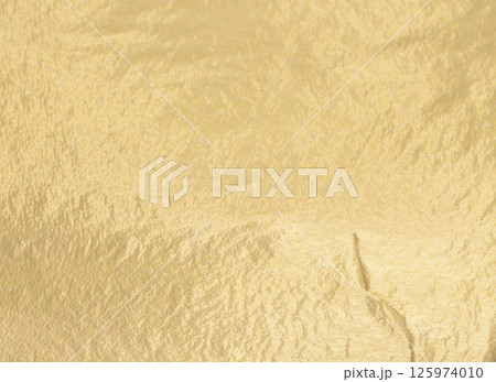 Golden foil surface with warm, soft glow. Vintage artistic design with subtle shimmer, reflecting 125974010