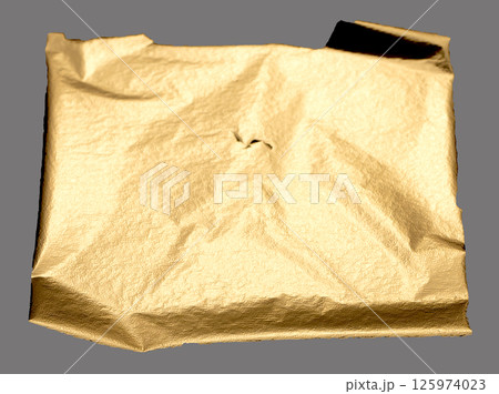 Golden foil textured folds with warm, soft light and subtle shimmer. Gilded, crumpled paper piece Golden foil textured folds with warm, soft light and subtle shimmer. Gilded, crumpled paper piece 125974023