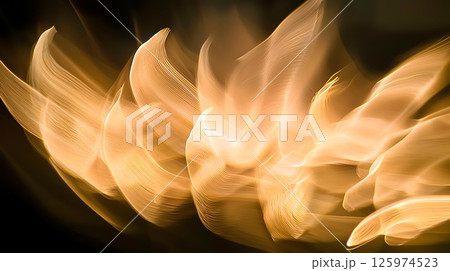 The image is a blurry, abstract representation of flames 125974523