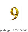 Golden number 9. Numbers for design 125974941