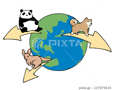 地球の動物 生息地 地球の動物 生息地 125975610