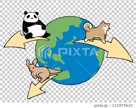 地球の動物 生息地 地球の動物 生息地 125975610
