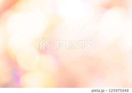 オレンジカラー系キラキラ背景素材　(写真素材) 125975848