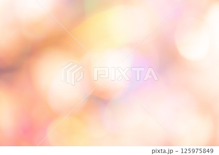 オレンジカラー系キラキラ背景素材　(写真素材) 125975849