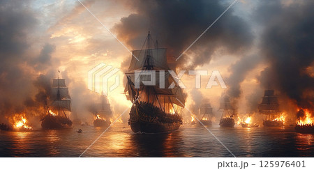 Final showdown in Scheveningen during the First Anglo Dutch War 125976401