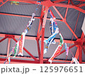 カラフルな鯉のぼり 125976651