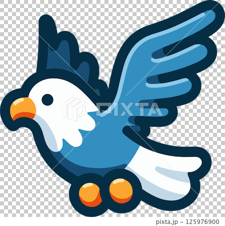 Cute eagle illustration 125976900