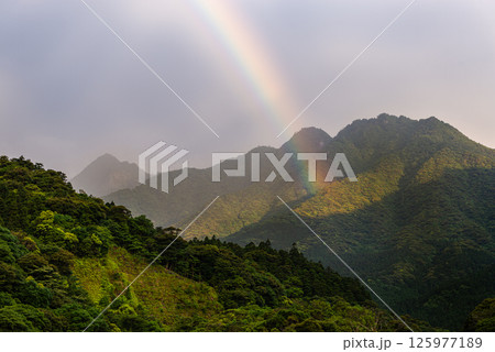 屋久島洋上アルプス きれいな虹(6月) 屋久島洋上アルプス きれいな虹(6月) 125977189