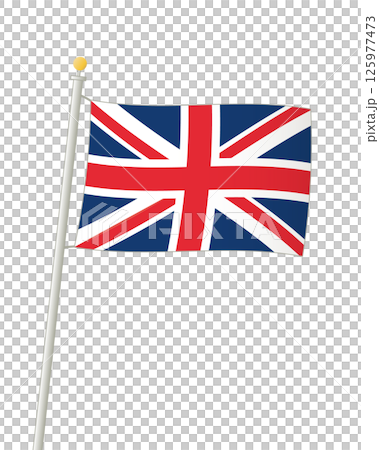 拍打英國國旗 125977473
