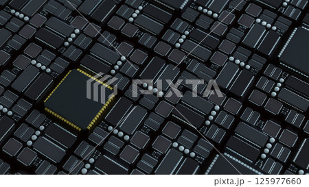 The Mother board for Technology concept 3d Rendering. The Mother board for Technology concept 3d Rendering. 125977660
