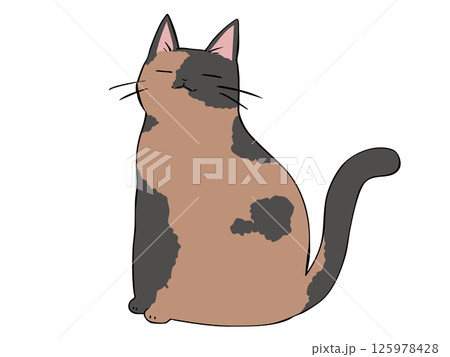 サビ ねこ 座る 125978428