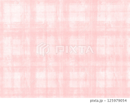 ラフに描いたピンクのチェック模様の背景イラスト ラフに描いたピンクのチェック模様の背景イラスト 125979054