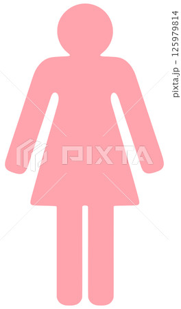 シンプルな女性アイコン 125979814