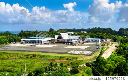 KOROR, PALAU - DECEMBER 04, 2016: Palau International Airport. 125979928
