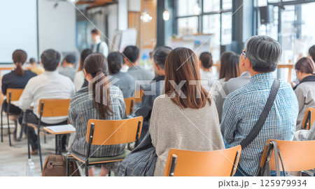 中高年の学び直し、セミナー会場 125979934