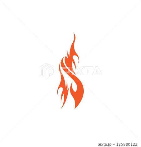 Fire flame vector illustration design template Fire flame vector illustration design template 125980122