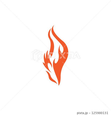 Fire flame vector illustration design template Fire flame vector illustration design template 125980131