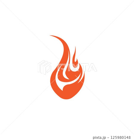Fire flame vector illustration design template 125980148