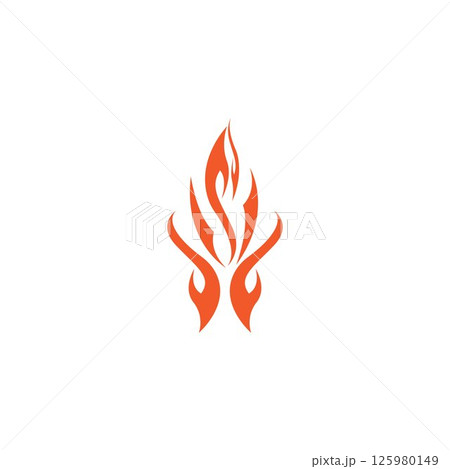 Fire flame vector illustration design template 125980149
