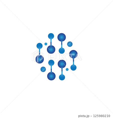 Molecule vector illustration design Molecule vector illustration design 125980210