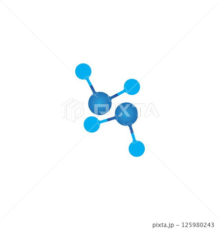 Molecule vector illustration design 125980243