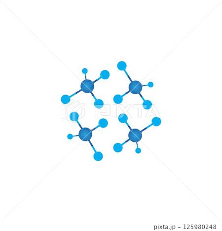 Molecule vector illustration design Molecule vector illustration design 125980248
