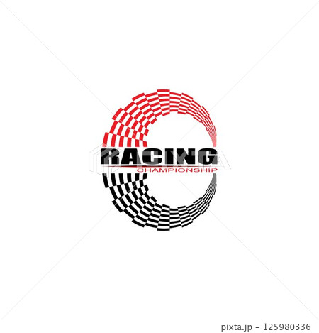 Race flag icon design 125980336
