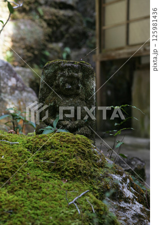 苔の生えた石仏 苔の生えた石仏 125981436