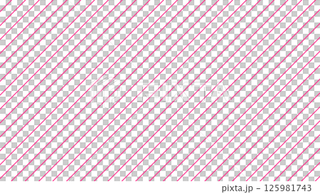 シンプルな斜めストライプ模様 背景素材 16:9サイズ ピンク 125981743