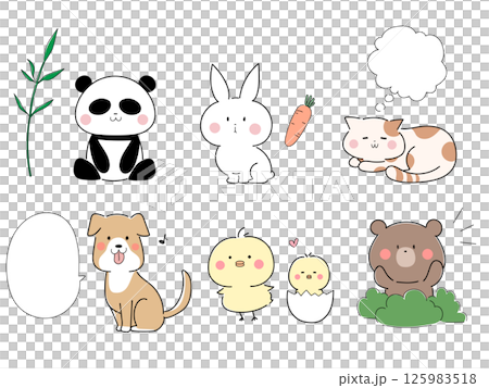 各種動物套裝 各種動物套裝 125983518