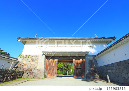 神奈川県小田原市、小田原城銅門の風景 125983813