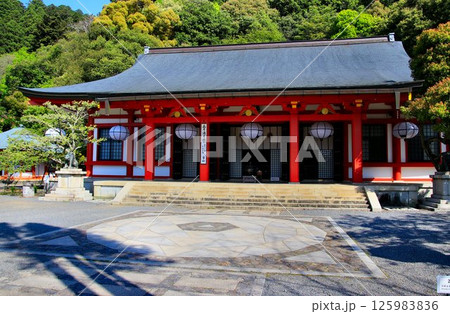 宇宙エネルギーが降注ぎ京の都の鬼門を護る… 鞍馬寺『本殿金堂・金剛床』 125983836