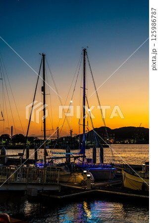 出島ワーフの夕景【長崎市】 出島ワーフの夕景【長崎市】 125986787