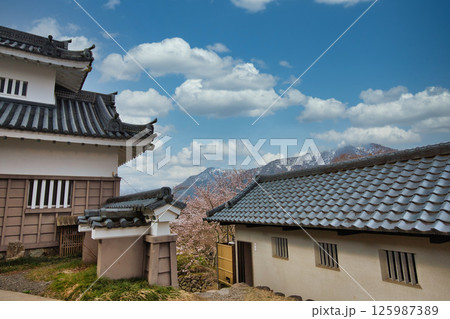 さくら満開の大野城 125987389