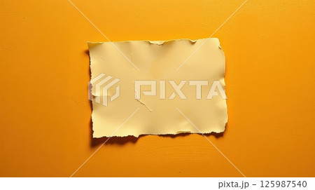 Minimal Torn Paper Composition in Yellow and Orange for Contemporary Design Minimal Torn Paper Composition in Yellow and Orange for Contemporary Design 125987540
