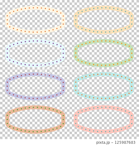 A Set of Billboard Shape Dotted Line Labels-插圖素材 [125987683] - PIXTA圖庫