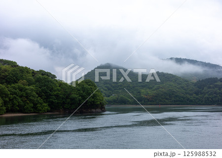 日本の岡山県笠岡市の白石島の美しい春の風景 125988532