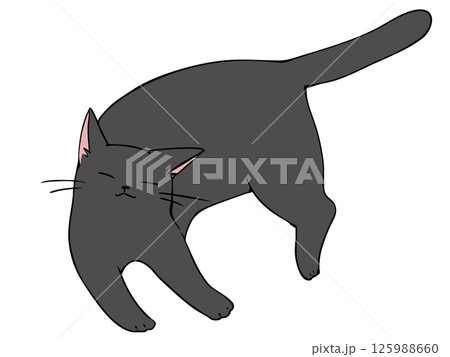 黒ねこ リラックス 黒ねこ リラックス 125988660