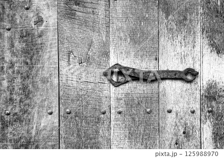 Old antique metal lock  125988970