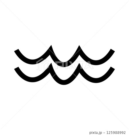 wave symbol icon 125988992