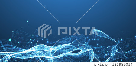 Abstract flowing wave lines. Design element for technology, science, modern data concept. Vector Abstract flowing wave lines. Design element for technology, science, modern data concept. Vector 125989014