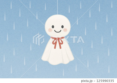 雨の日のテルテル坊主 雨の日のテルテル坊主 125990335